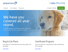 Tablet Screenshot of petpartners.com