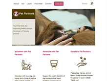 Tablet Screenshot of petpartners.org